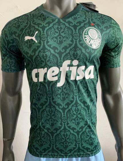 Palmeiras Home Green Soccer Jersey Shirt Player Version 2020/21